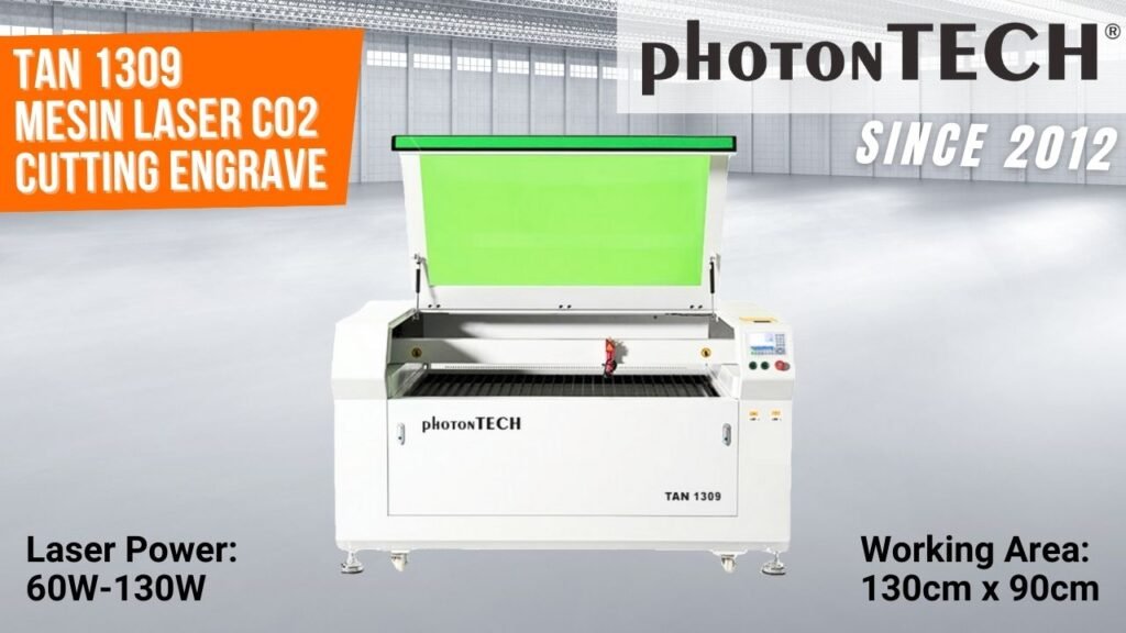 jual mesin laser co2 cutting tan 1309 photontech foto