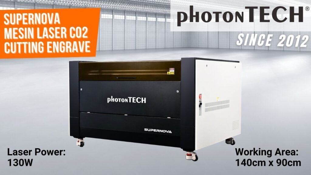 jual mesin laser co2 cutting supernova photontech foto