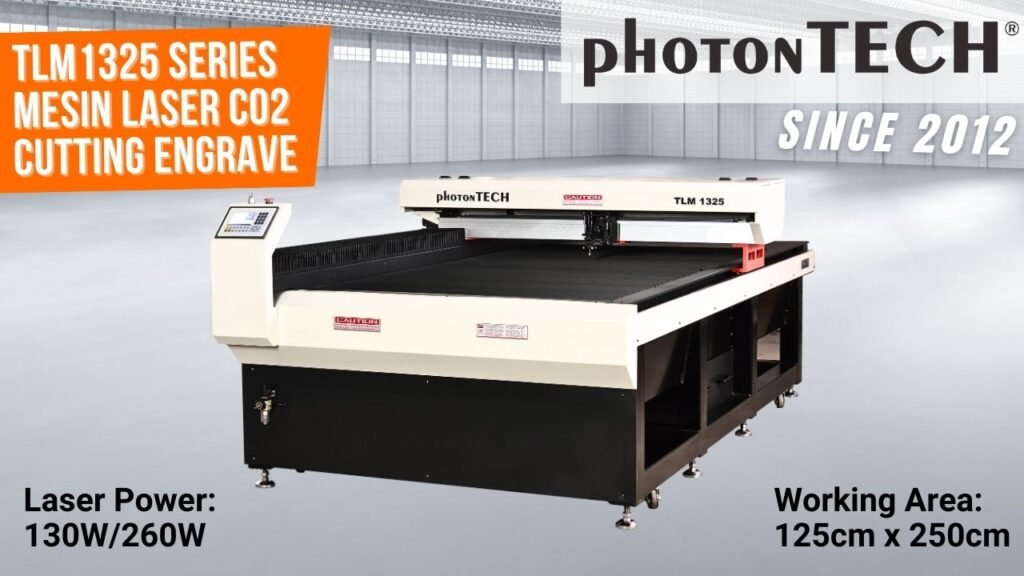 jual mesin laser co2 cutting TLM 1325 photontech foto