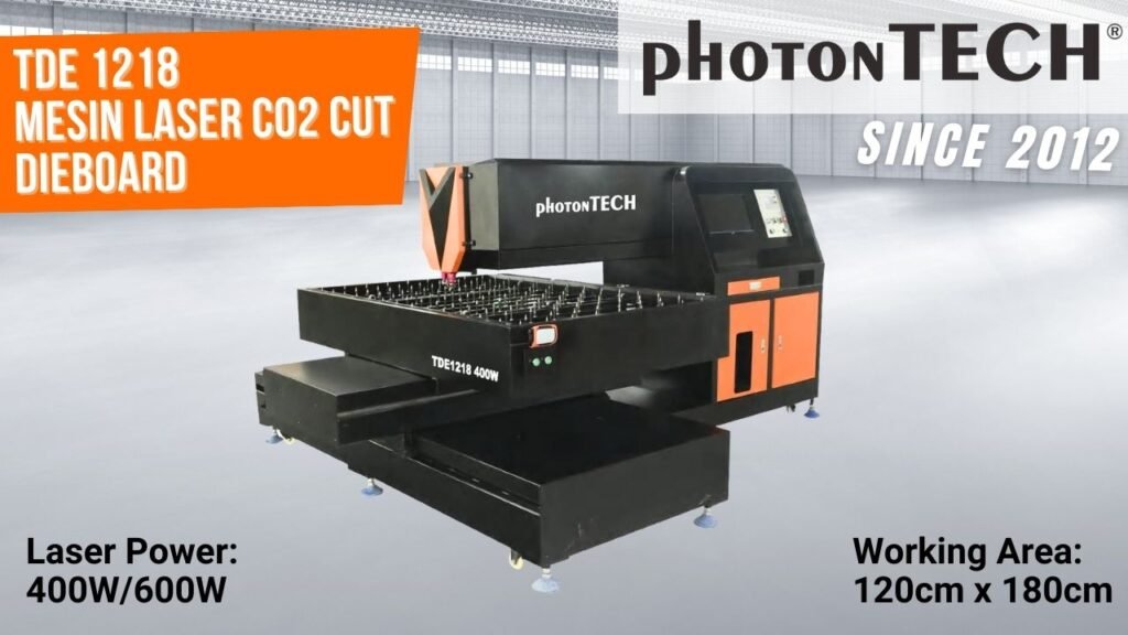 jual mesin laser co2 cutting TDE 1218 Dieboard photontech foto