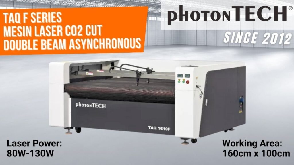 jual mesin laser co2 cutting TAQ F Double Beam photontech foto