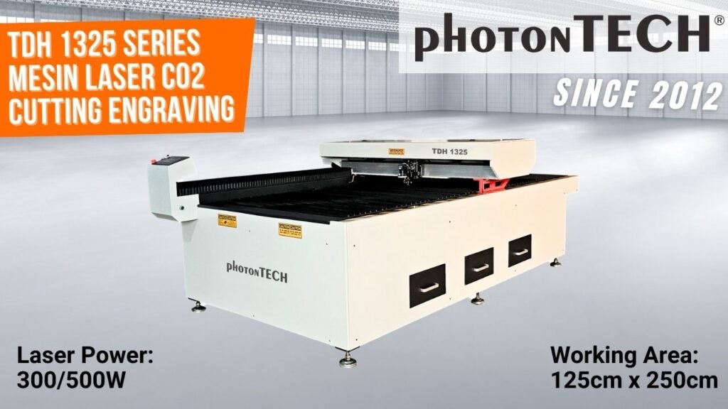 jual mesin laser co2 cutting TDH 1325 photontech foto