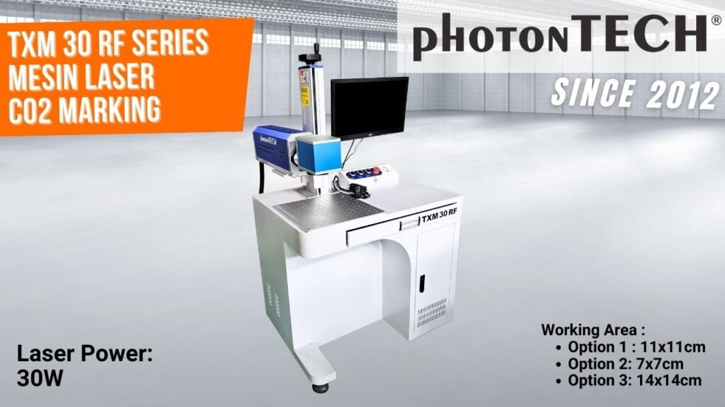 mesin laser co2 marking photontech Foto TXM 30 RF