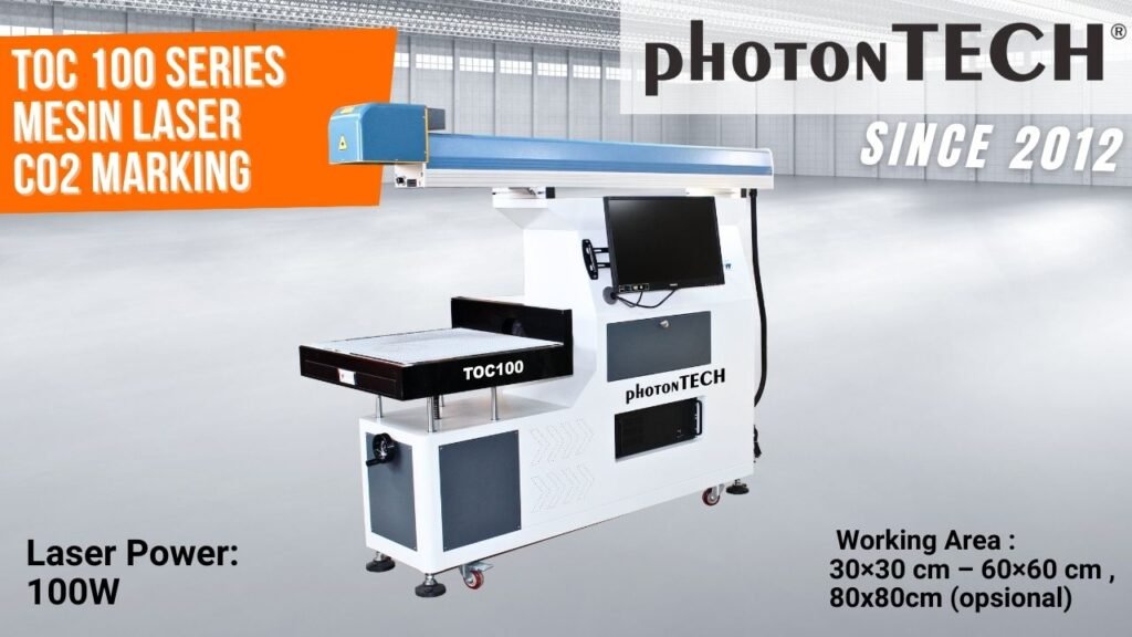 mesin laser co2 marking photontech Foto TOC 100