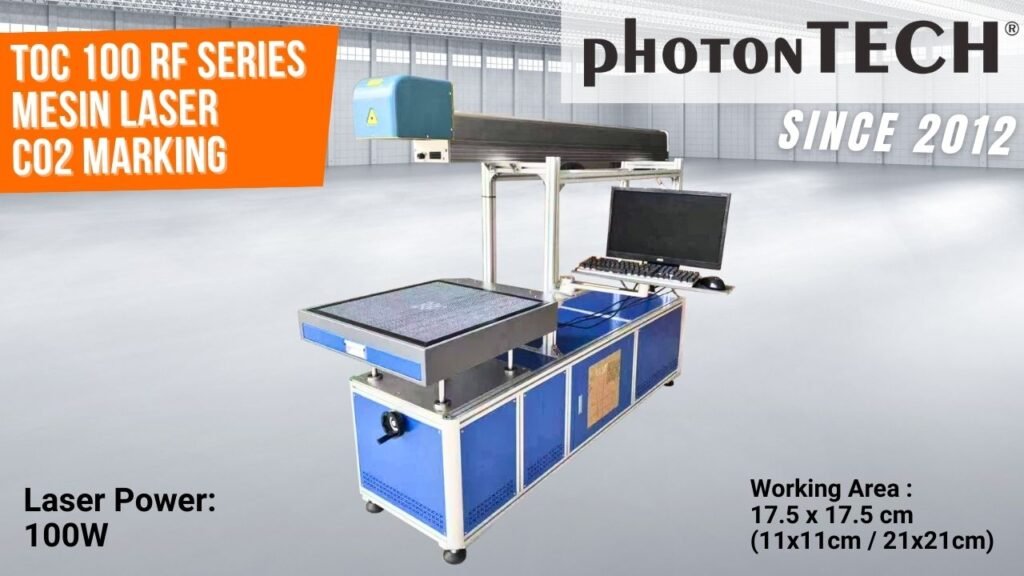 mesin laser co2 marking photontech Foto TOC 100 RF